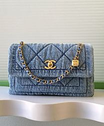 Not for sale: Chanel Washed Denim Flapbag Blue