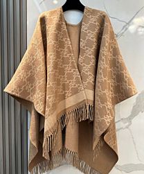 Not for sale: Fendi Jacquard Wool Cape Apricot