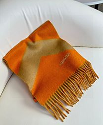 Not for sale: Hermes Cashmere Double-sided Tassel Scarf Orange