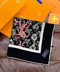 Not for sale: Louis Vuitton Pre-Owned Monogram Flower Scarf Black