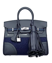 Hermes Birkin 25 Go Team Swift Dark Blue