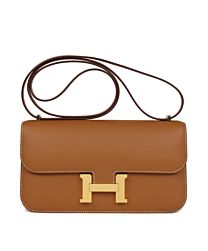 Hermes Constance Elan Long Clutch Etoupe Epsom