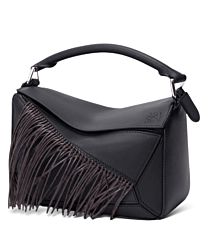 Loewe Fringe Small Puzzle Bag In Classic Calfskin A510S21