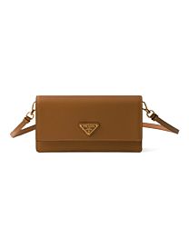 Prada Saffiano Leather Mini-Bag 1NF059 Coffee