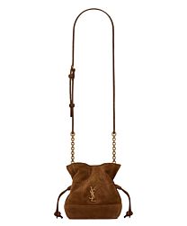 Saint Laurent Jamie Mini Shoulder Pouch In Suede S859174 Coffee