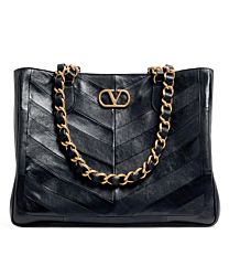 Valentino Garavani Laseine Shopping Bag Black