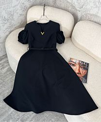 Valentino Women's Floral Dress Black