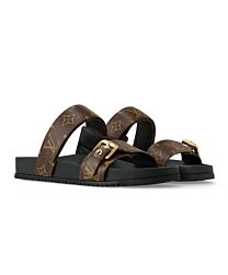Louis Vuitton Women's Bom Dia Flat Comfort Mule Brown