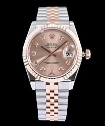Rolex Datejust Wtach With Diamond maker Golden