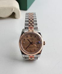 Rolex Datejust Wtach With Diamond maker Golden