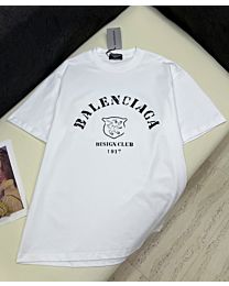 Balenciaga Women's T-Shirt With Letter Print White