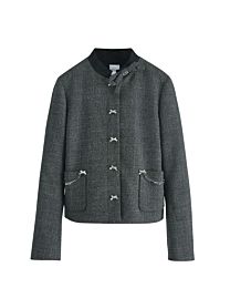 Christian Dior Women's Cropped Jacket Gray