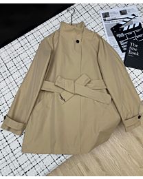 Christian Dior Women's Belted Trench Coat Apricot