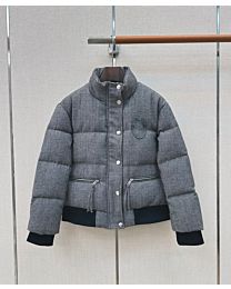 Christian Dior Women's Cashmere Down Jacket Gray