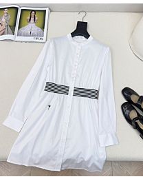 Christian Dior Women's Shirtdress White