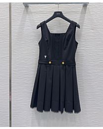Christian Dior Women's Embroidered Dress Black
