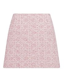 Christian Dior Women's Macrocannage Miniskirt Pink