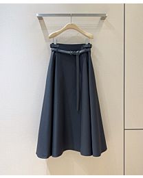 Christian Dior Women's Mid-Length Belted Skirt Black