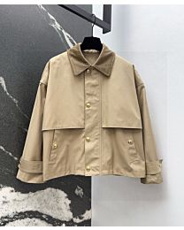 Celine Women's Rag Bone Nonie Short Beige Jacket Apricot