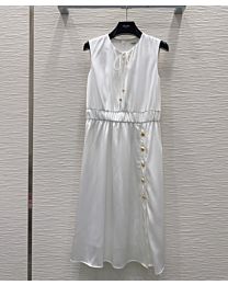 Celine Women's Sleeveless Dress White