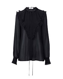 Chloe Women's Ruffled Blouse In Silk Georgette