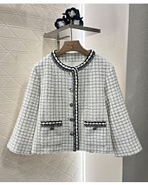 Chanel Women's Woolen Coat White