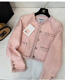 Chanel Women's Tweed Jacket Pink