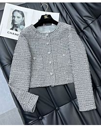 Chanel Women's Single Breasted Jacket Black