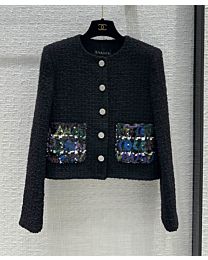 Chanel Women's Tweed Jacket Black