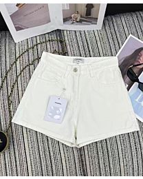 Chanel Women's Denim Shorts White