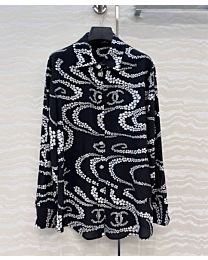 Chanel Women's Blouse Coco Beach Black