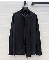 Chanel Women's Silk Tie-Neck Shirt