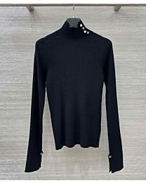 Chanel Women's Turtleneck Sweater Black