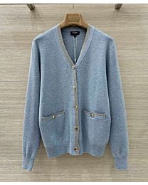 Chanel Women's Cardigan Cashmere Gray