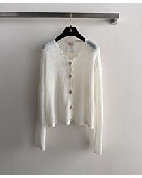 Chanel Women's Knitted Cardigan Cream