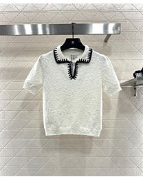 Chanel Women's Short Sleeve Top Cream