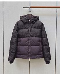 Fendi Women's Monogram Hooded Down Jacket