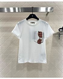 Fendi Women's Pure Cotton T-Shirt White