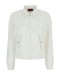 Gucci Women's Sweatshirt With Stand-Up Collar Cream