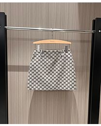 Gucci Cotton-Blend Jacquard Canvas Mini Skirt Apricot