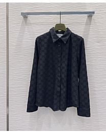 Gucci Women's GG Jacquard Shirt Black