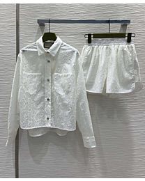 Gucci Women's GG Jacquard Light Suit White