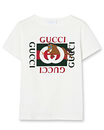 Gucci Women's Children's Cotton T-Shirt With Print White