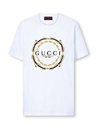 Gucci Women's Printed Jersey T-Shirt White