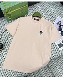 Gucci Women's Embroidered T-shirt Pink