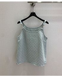 Gucci Women's All-Over GG Jacquard Camisole Blue