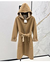 Hermes Lapel Zip-Up Sheepskin Jacket