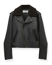 Loewe Women's Biker Jacket In Nappa Lambskin Black