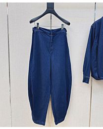 Loewe Women's Balloon-Fit Low-Rise Jeans Blue