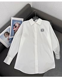 Loewe Women's Collared Shirt White